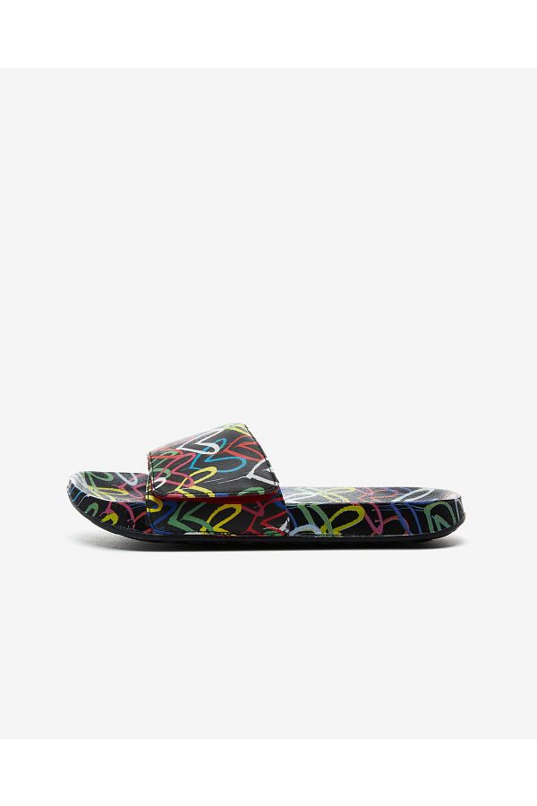 Skechers X JGOLDCROWN SUNNY SLIDES MAXIMUM LOVE Big Girl s Black Slippers Trendyol