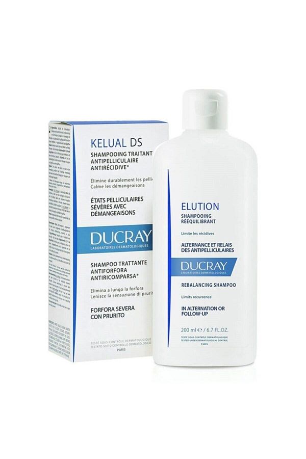 Ducray-Kelual DS 100ml+200ml Shampoo and Elution Set 1
