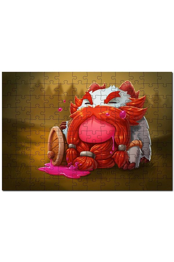 Cakapuzzle-Gragas Game Hero Animated Image 120 Piece Puzzle Jigsaw Puzzle Mdf (wood) 1