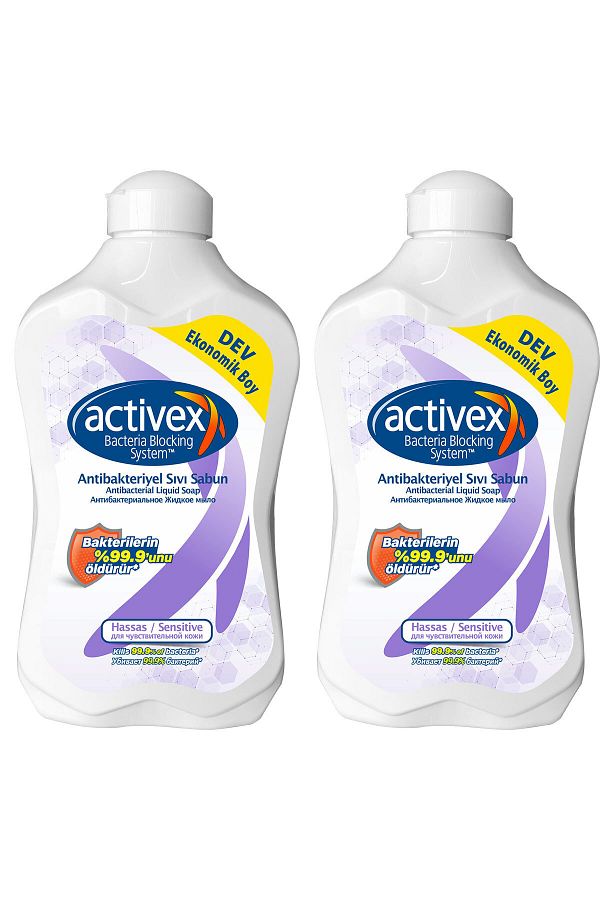 Activex-Antibacterial Liquid Soap Sensitive 2x1.5lt 1