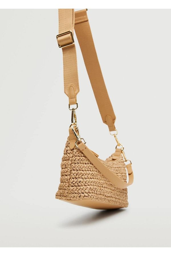 MANGO Straw Crossbody Bag Trendyol