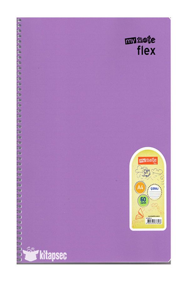 Mynote-Flex PP 60 Sheets A4 Spiraled Lined Notebook Uc38060ç 1