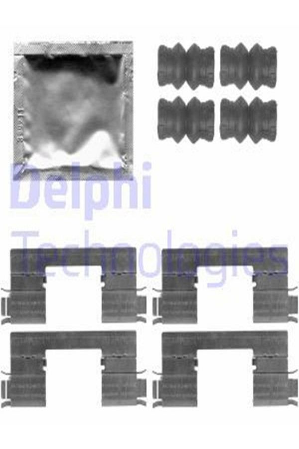 DELPHİ-Lx0538 Brake Pad Spring Set 9 Pieces -lp2078- (RENAULT: KANGOO 08- 1.5DCI 1.6 (WM127887) 1