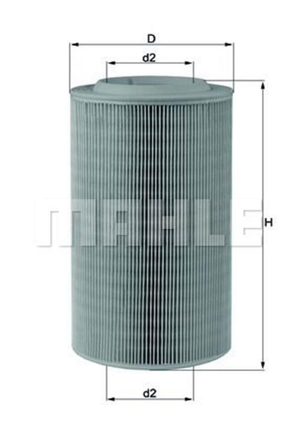 MAHLE-Lx2059 Air Filter (5611) (FİAT: DUCATO 2.2JTD 2.3JTD/ PEUGEOT: BOXER 2.2HDİ 06 (WC332177) 1