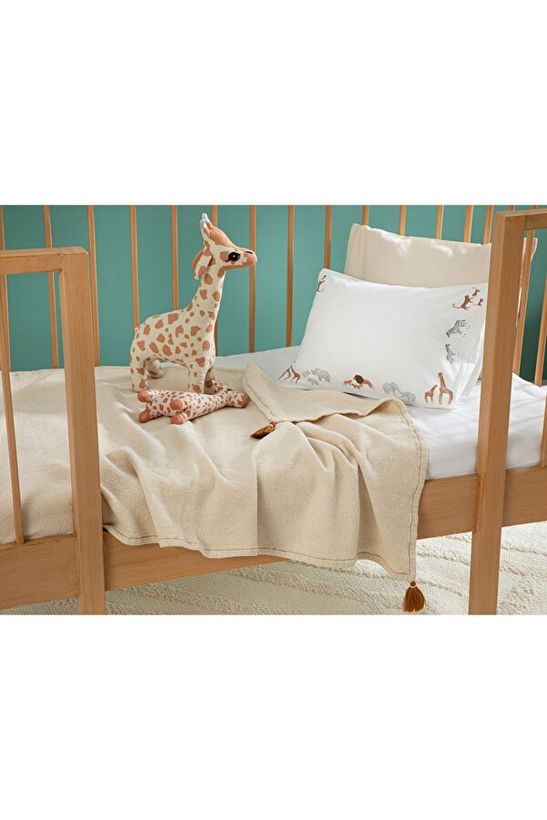 English Home Natural Pamuklu Bebe Pike 80x120 Cm Naturel