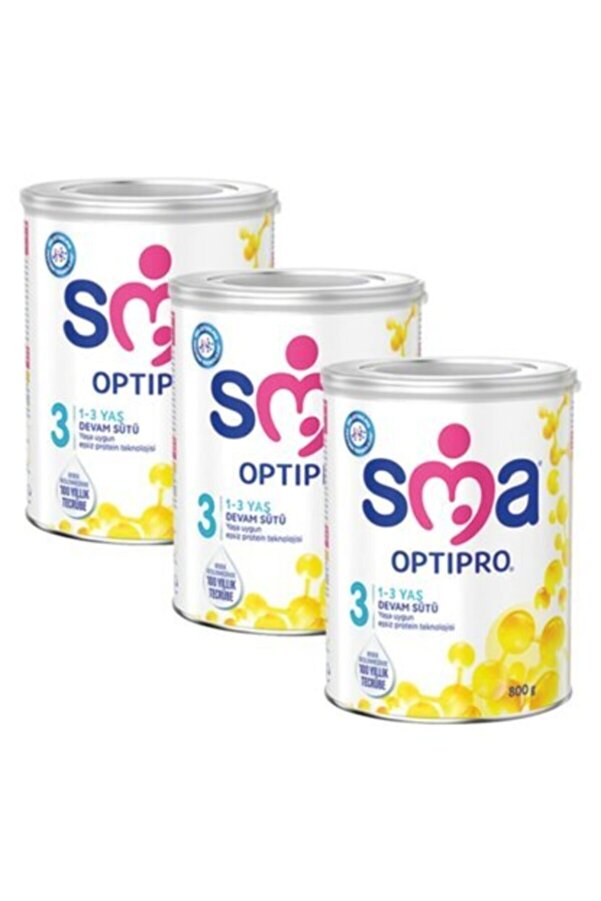 SMA 3 Optipro Devam Sütü 800 gr X 3 Adet