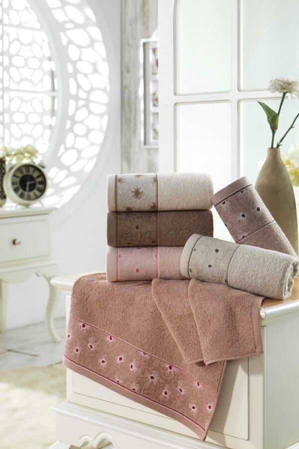 Şıkel-Purry Cotton 50x90cm Hand and Face Towel Set of 6 1