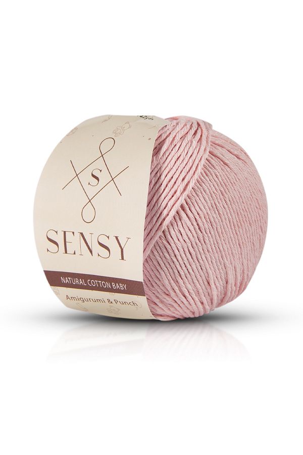 SENSY-Premium Amigurumi Yarn Punch Baby Soft Cotton 50 gr Knitting Yarn Powder 1