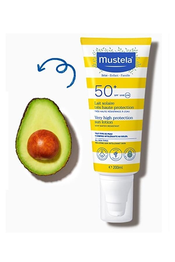Mustela Yüksek Koruma Faktörlü Güneş Losyonu Tüm Aile Için Spf50+ 200 Ml