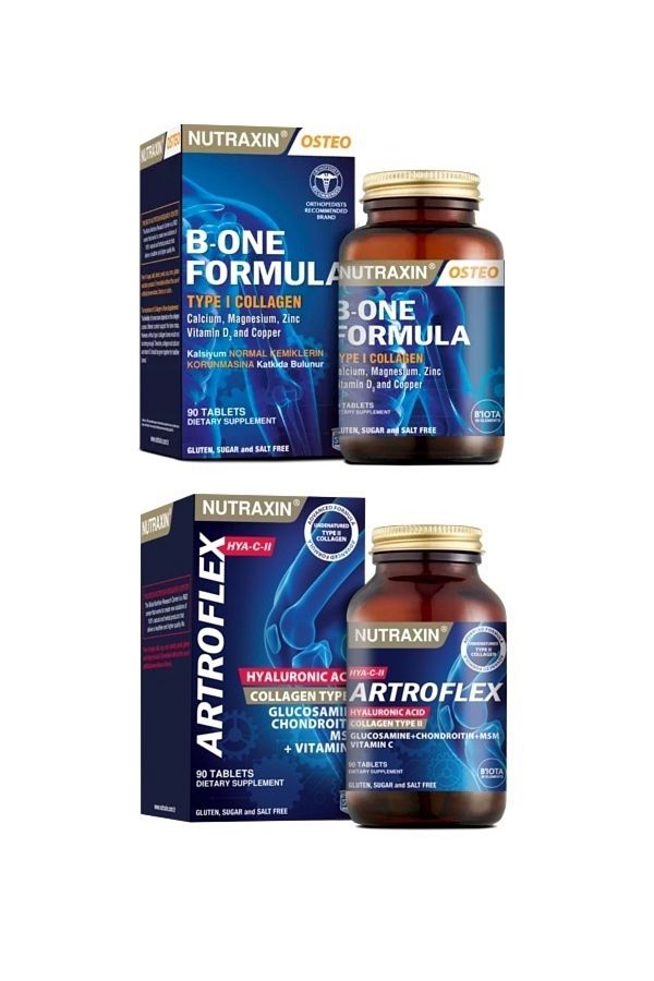 Nutraxin-B-One Formula 90 Tablets + Hya C-Ii Glucosamine Series 90 Tablets 1