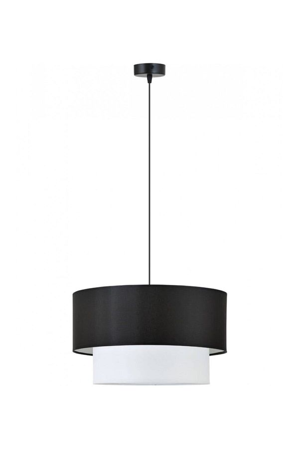 Emg DesiGn-Fabric Headboard Modern Black White Cake Chandelier 1