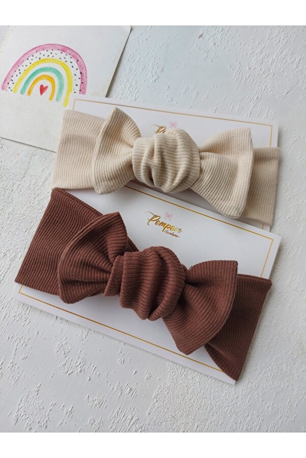 pempem bandana Kız Bebek 2li Ribana Bandana