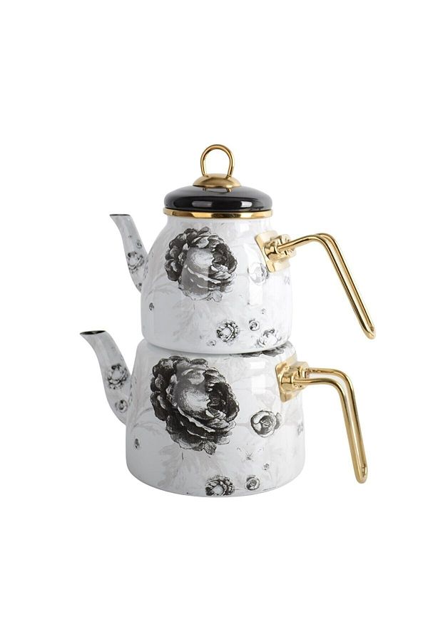 Bayev-Elite Class Neva Black Enamel Teapot Set 1
