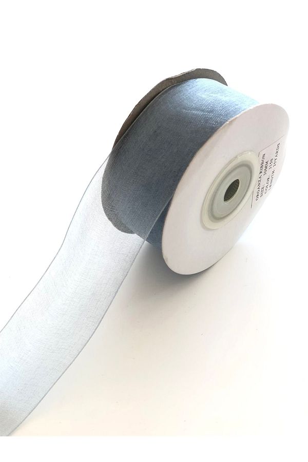 Hobigram-Γκρι Κορδέλα Organza 3 cm – Ειδικό Σχέδιο, Αξεσουάρ, Ποιοτική Παραγωγή, Στυλ που τραβάει τα βλέμματα – Κορδέλα 1