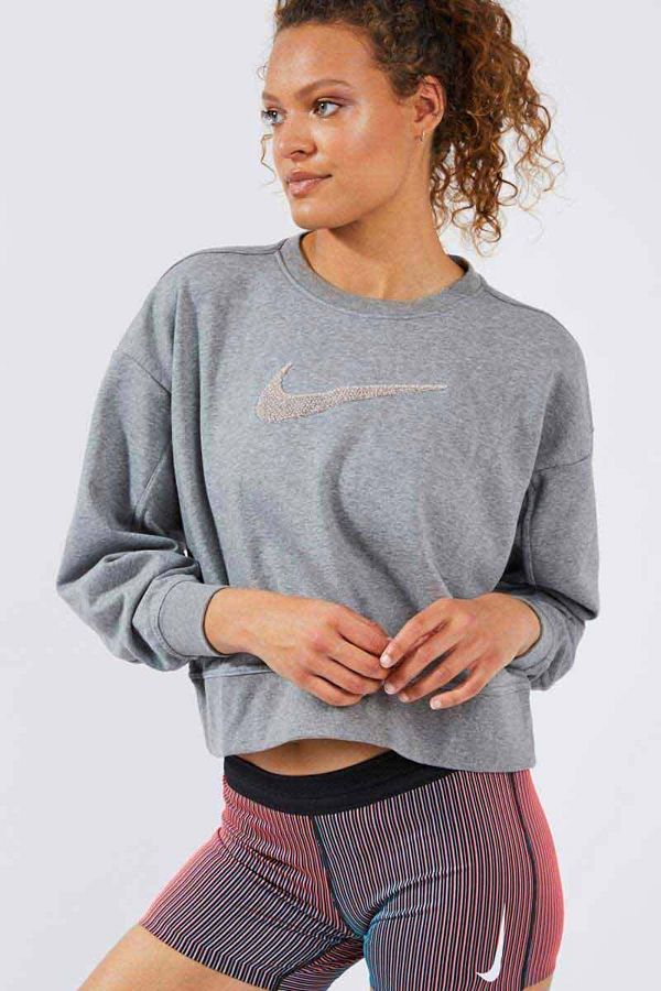 Nike Dry Get Fit Crew Swoosh Women s Sweatshirt Cu5506 091 Trendyol