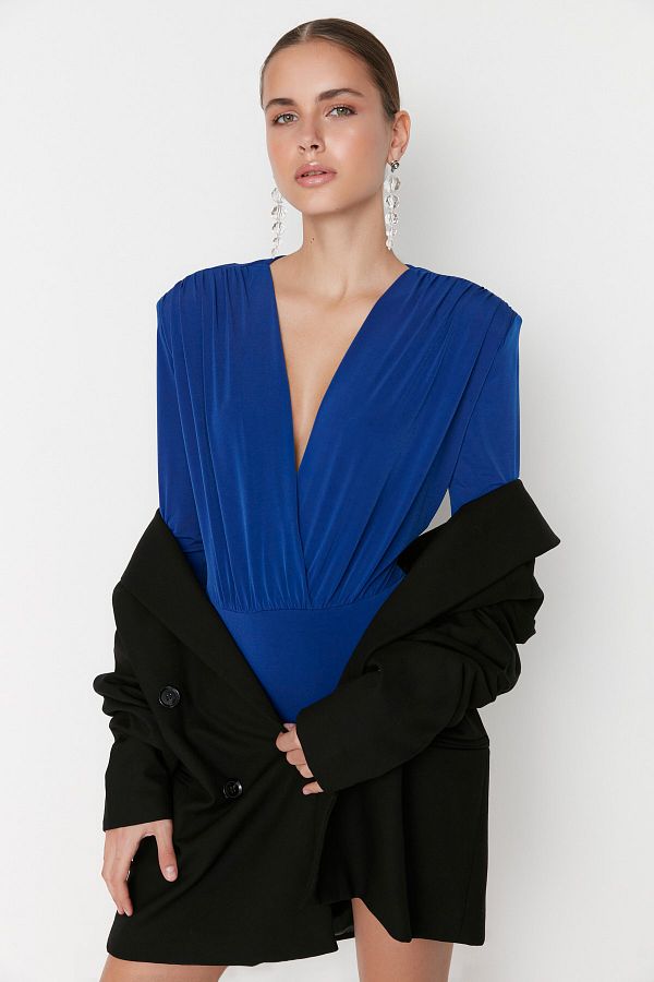 Trendyol Collection-Dvouřadé pletené tělo Saks TPRAW22BD0161 1