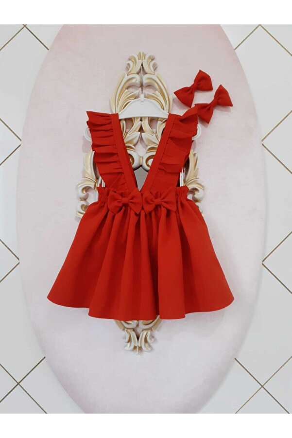 Eylülce Butik Fırfır Askılı Bebek Salopet