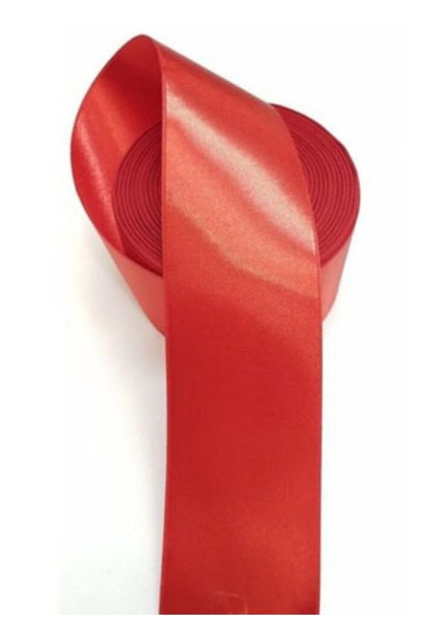 Evsay-Satin Ribbon Width 6cm Length 10 Mt Red 1