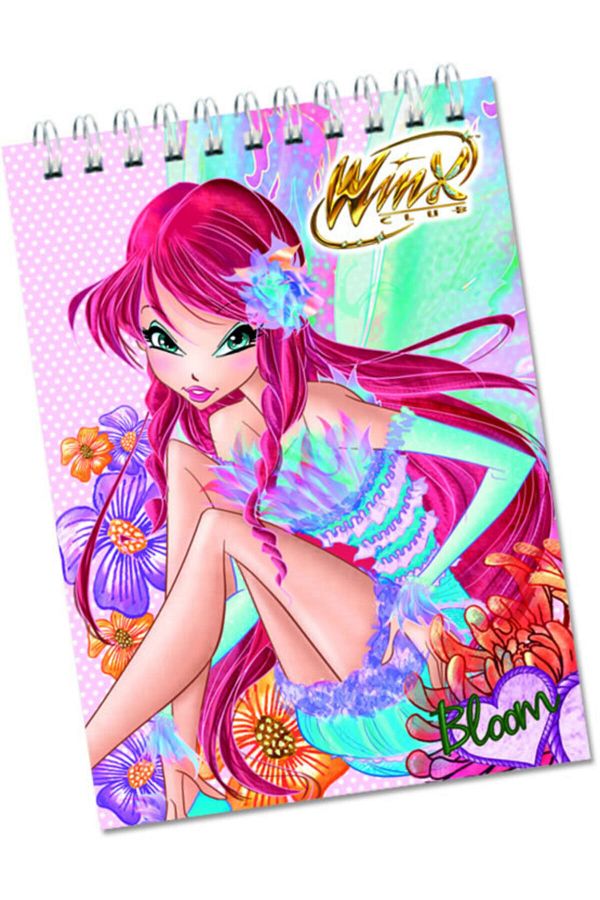 Gıpta-Winx A7 (minik Size) Spiral Memo Pad (notepad) 40 Sheets Striped (48 Pack) 3122 1