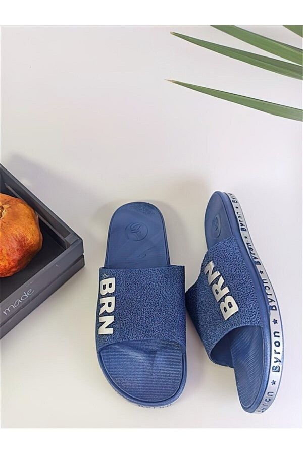 Rubi Unisex Navy Blue Non Slip Sole Slippers Sea Beach Pool Bathroom Soft Silicone Slippers Trendyol