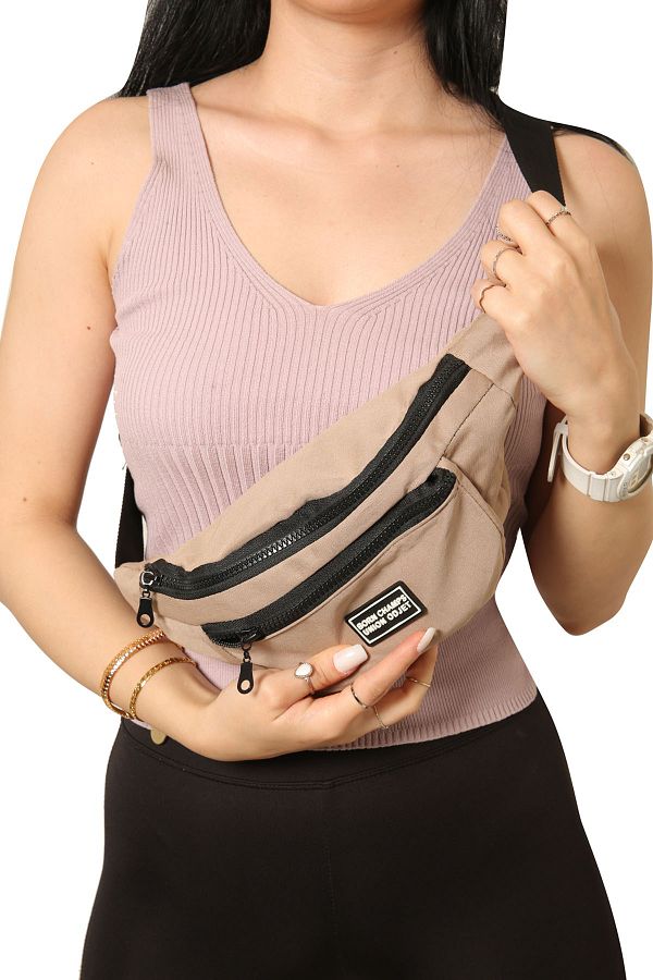 BORN CHAMPS Mink Unisex Shoulder And Waist Bag Trendyol