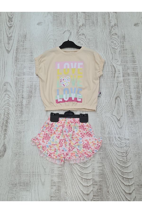 Esterella-Girl's/shorts Girl's Suit/ Mini Shorts/short Sleeve Girls' Suit 1