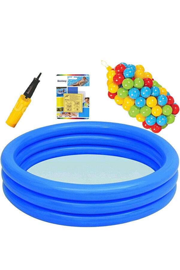 Fırsat Oyuncak Havuz Kristal Havuz 100 Adet 6cm Top Pompa Yama Set