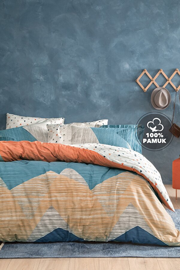 Yataş Aden Ranforce Çift Kişilik Nevresim Takımı - Lacivert