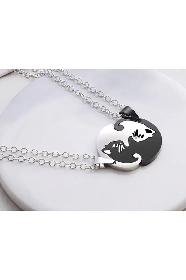 Ying yang cat necklace on sale