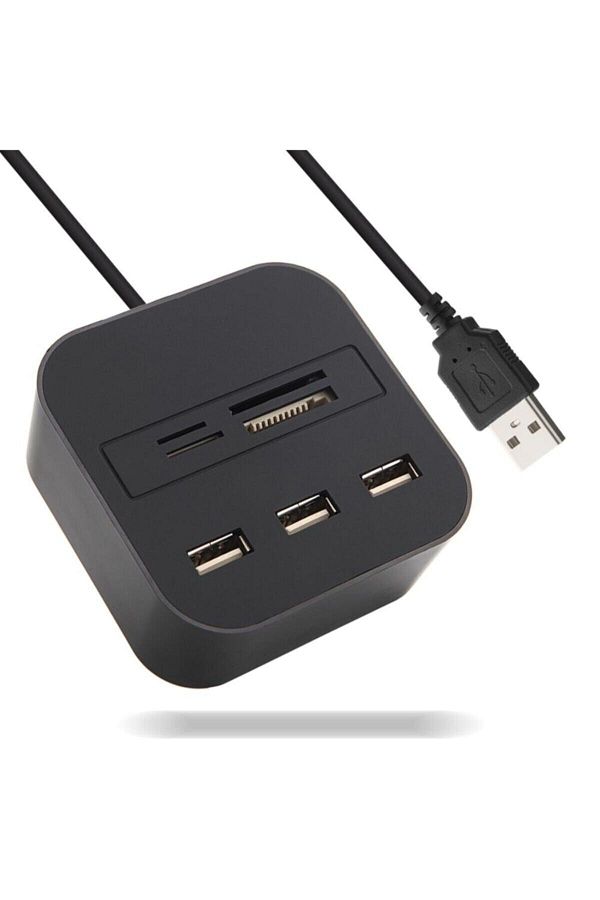 G-Case-3 Port 2.0 USB Multiplexer and Card Reader Concord C-847 1