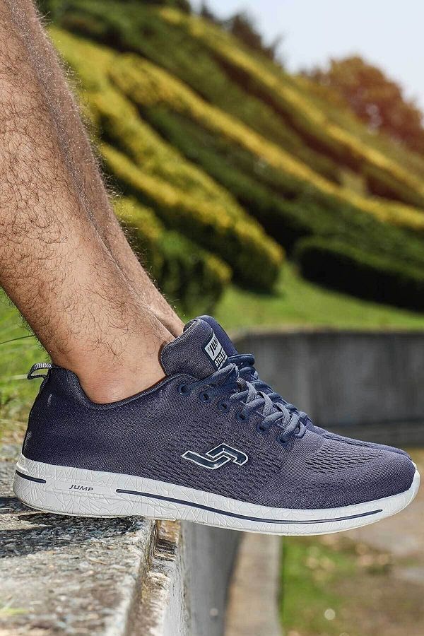Blue mesh sports shoes discount