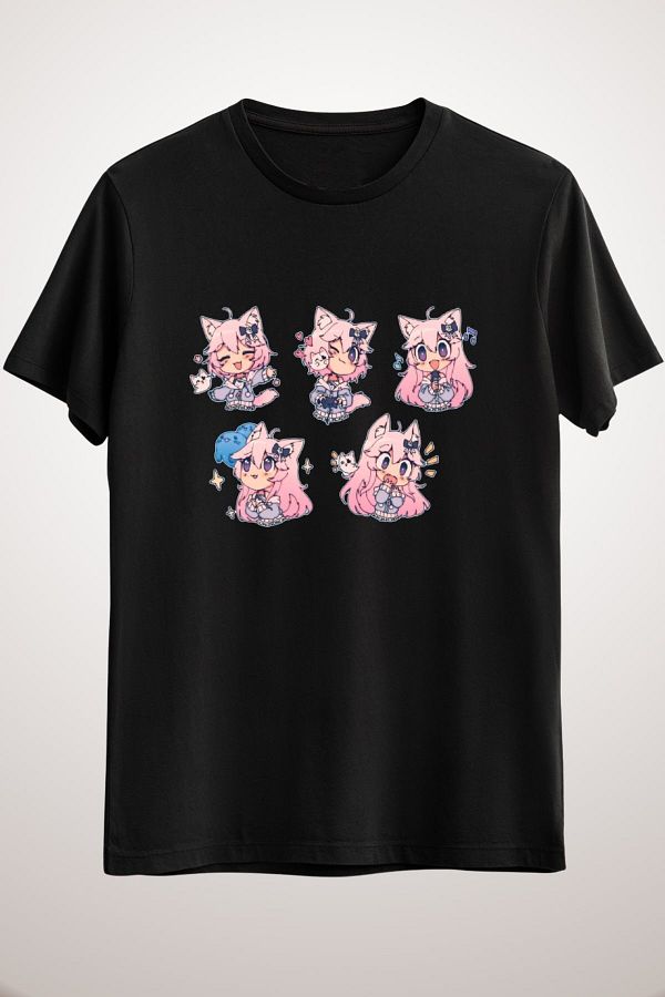 BlueNation-Unisex Black Nyatasha Nyanners Chibi 1