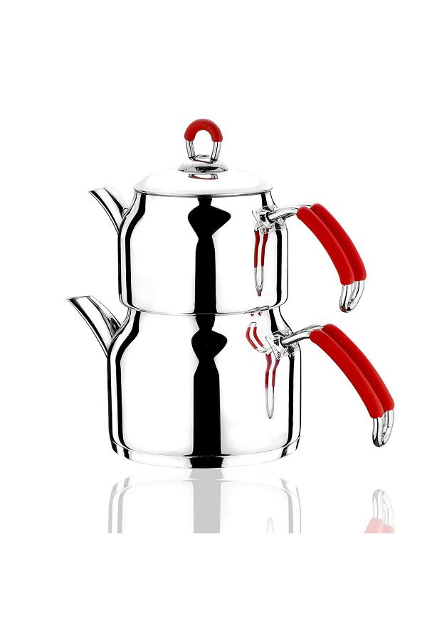 CVS-Silicone Handle Mini Size Imaj Teapot Red 1