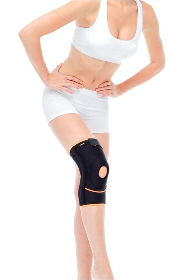 ORLEX-Knee Brace with Patella and Ligament Support® Orx-dz 13 (patella is Clear and Supported with Pad) 1
