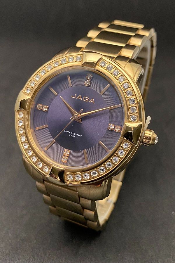 Jaga Bronze Steel Stone Women s Wristwatch Trendyol