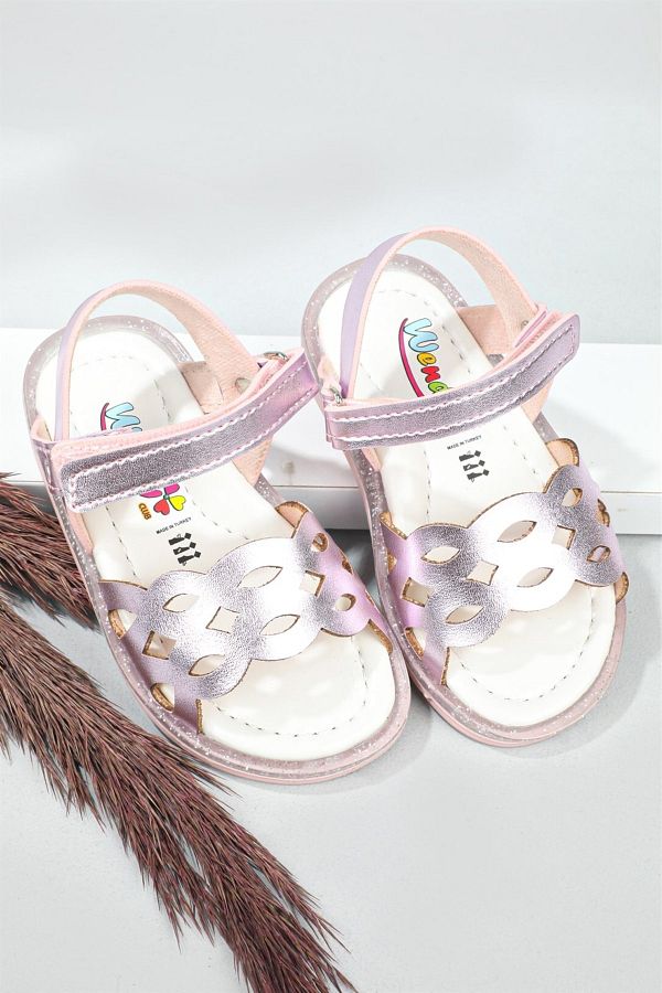 WENDY-Laser Comfortable Pink Children's Sandals K-40 1