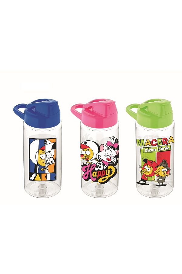 Gıpta-Kral Şakir Patterned Tritan Flask (Drinker) 500 Cc (mixed Color 1 Piece) K222026 1