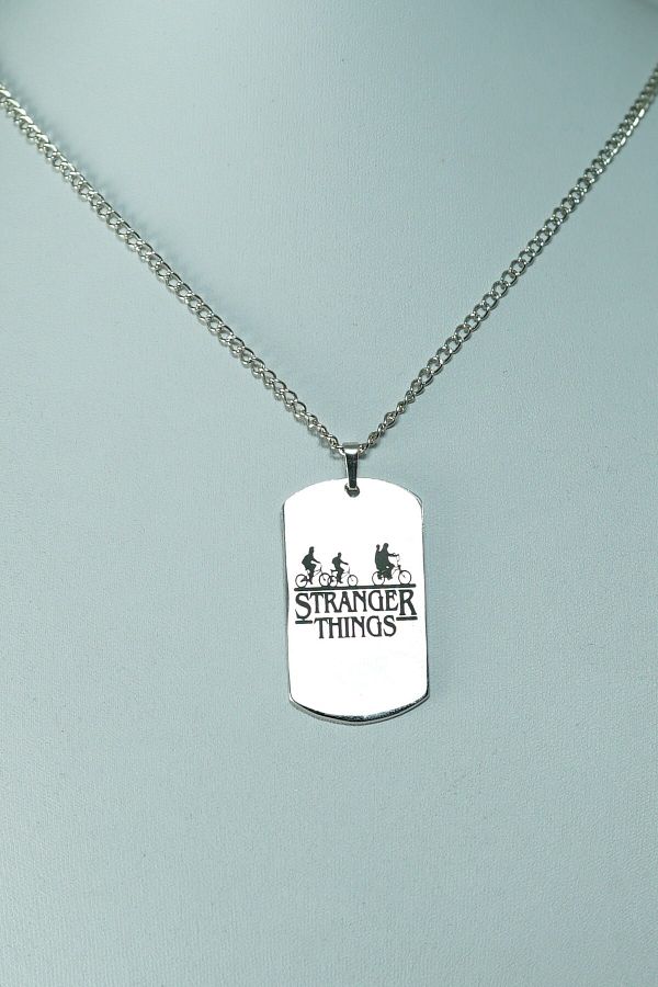 Acousticworld-Stranger Things Imprint Necklace Gift Stylish Jewelry Accessory 1