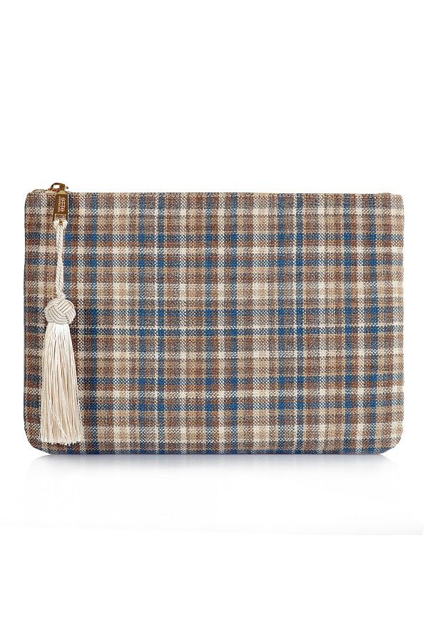 OttoAngelino-Otto Angelino Geantă de mână clutch pentru femei cu fermoar cu design autentic 1