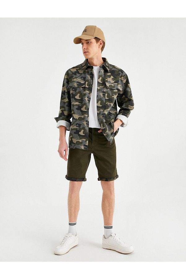 Koton-Camouflage-Inside-Gabardine-Shorts 1