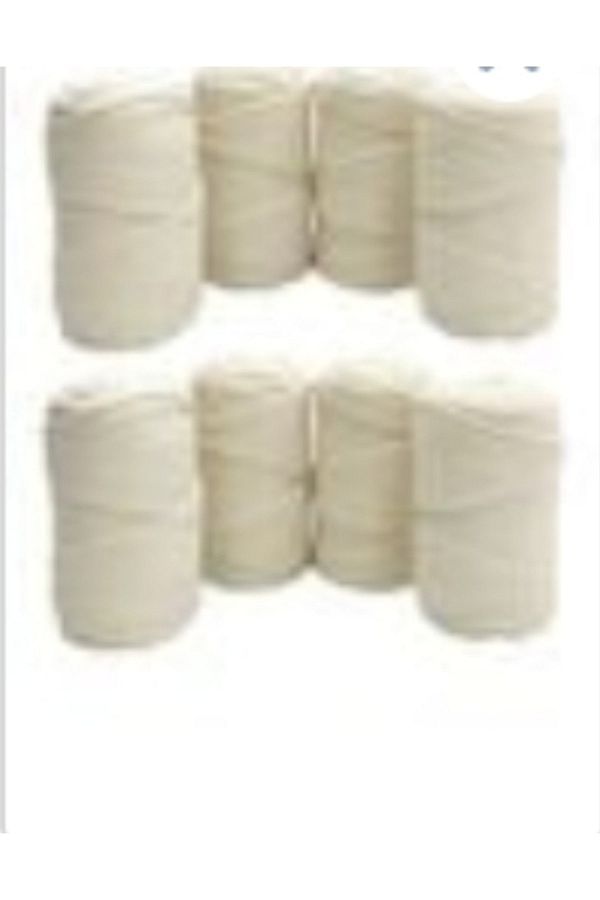 HÜKÜMRAN-Ecru Scannable Macrame Thread 2 Kg (250GRX8) 1