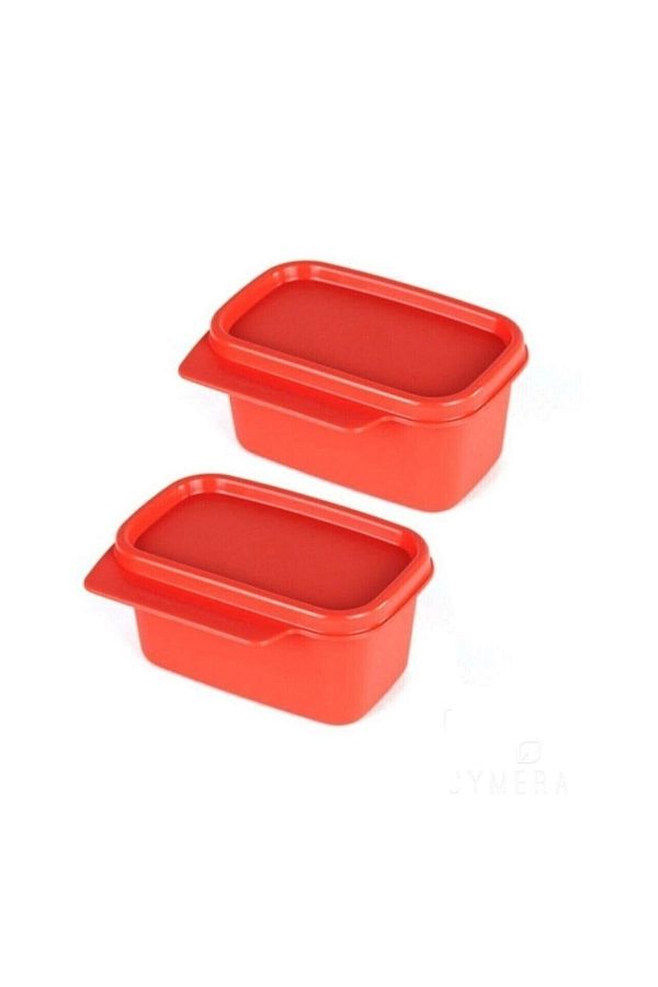 Tupperware-Square Storage Container 2x160 Ml Multi-Purpose Storage Orange 1