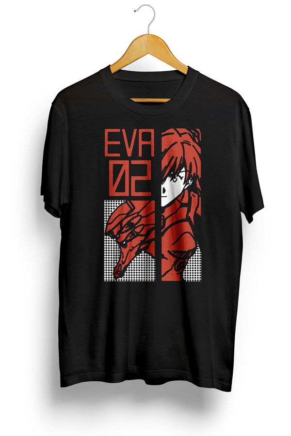 karikaturstore Neon Genesis Evangelion Retro Vintage Anime Printed T Shirt Trendyol