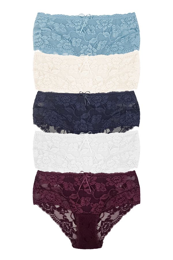 Zena-Γυναικεία εσώρουχα 5 συσκευασιών Lace Plus Size 1