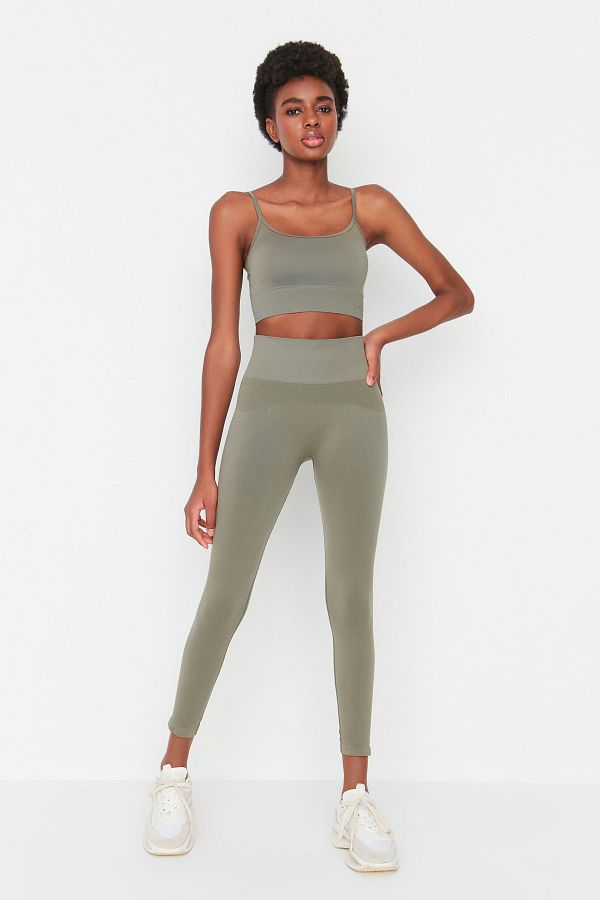 Jerf-Vella - Erholungs-Leggings mit hoher Taille in Khaki 1