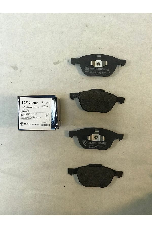 TECHNOBRAKE-Compatible Front Brake Pad Ford Focus 04 07 14 Cmax 1.6 Tdcı 03 07 11 Vo Oem No Trw-gdb1583 3m512k021ab 1