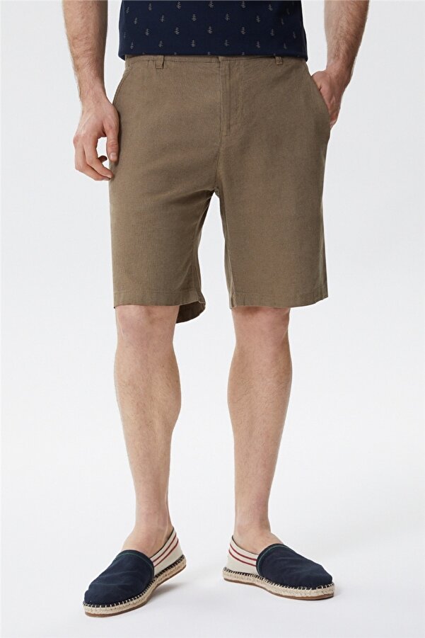 Lee Cooper Pantaloni scurți chino pentru bărbați Willy Camel