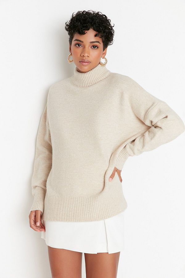 Trendyol Collection-Weich strukturierter Strickpullover mit breiter Passform – TWOAW23KZ00469 1