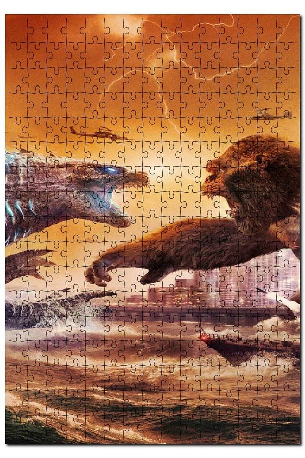 Cakapuzzle-Godzilla Kong King Kong Visual 120 Piece Puzzle Jigsaw Puzzle Mdf (WOOD) 1