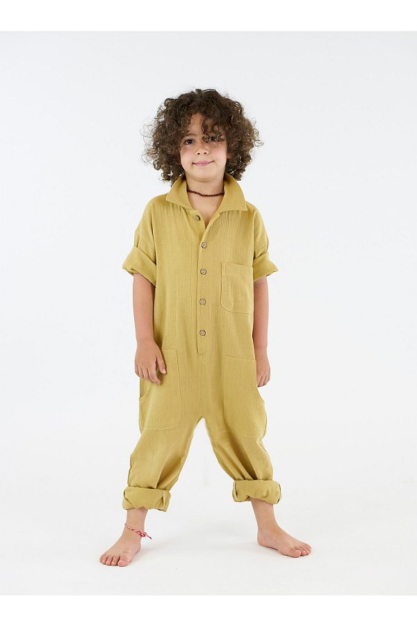 Green jumpsuit for sales kids